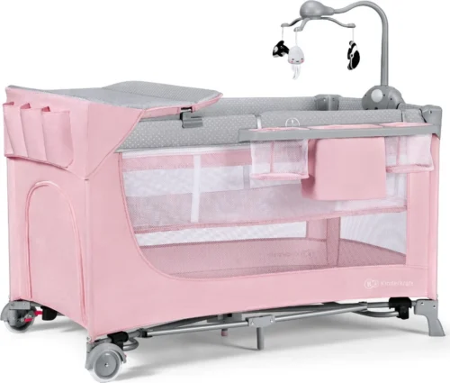 Kinderkraft Campingbed - Leody Met Accessoires - Roze -Baby Verzorging 1200x1021