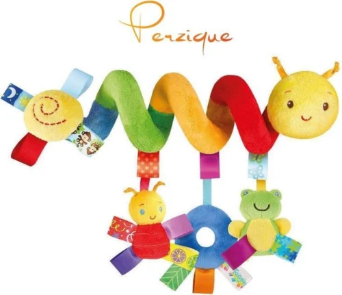 Merkloos Baby Spiraal Rups– Baby Knuffels - Baby Speelgoed - Baby Rammelaar - Boxspiraal - Maxi Cosi Spiraal - Kinderwagen Speelgoed Spiraal - Buggy Speelgoed - Auto Knuffel - Baby Spiraal Speeltje – Autostoel Ketting - Kinder Wagen Knuffels -Baby Verzorging 1200x1035