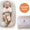 Tubudu Baby Snuggle® Organisch Babynestje - Inclusief Gratis Draagtas En Tencel Cover - Luxe Baby Lounger - Kraampakket - Natuurlijk Materiaal - Wit -Baby Verzorging 1200x1048 4