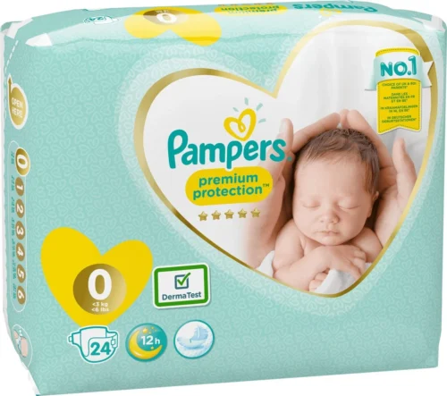 Pampers® Pampers Premium Protection - Maat 0 (Micro) 1,5-2,5 Kg - 24 Stuks - Luiers -Baby Verzorging 1200x1062