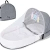 Lopoleis Campingbedje – Campingbedje Met Matras – Òpvouwbaar – Baby Tentje – Grijs 1 Lopoleis Campingbedje – Campingbedje Met Matras – Òpvouwbaar – Baby Tentje – Grijs -Baby Verzorging 1200x1063