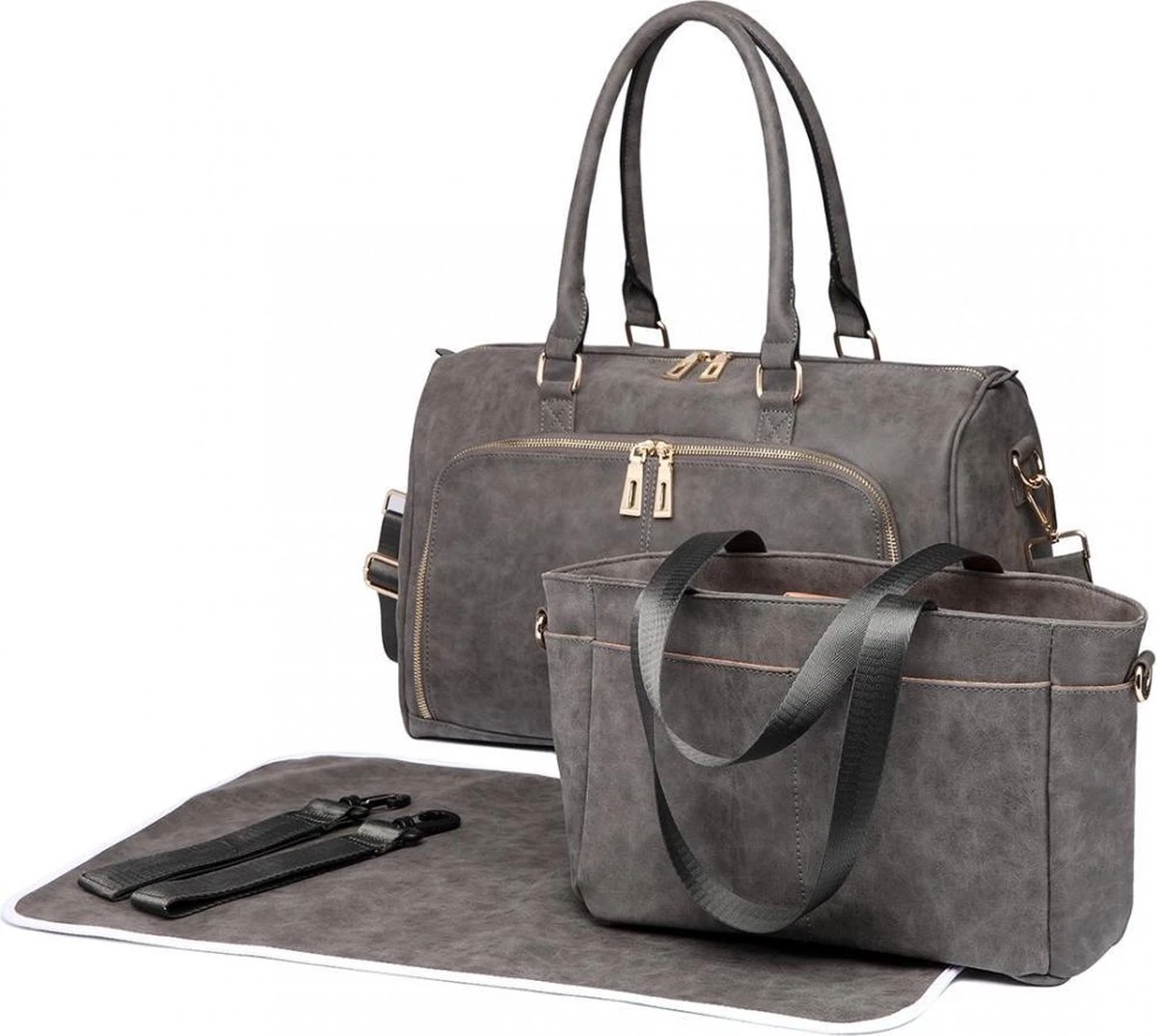 Miss Lulu Luier- en Verzorgingstas – Luiertas Set – Afneembare Draagtas - Duurzaam en Stijlvol – Grijs - Premium Kwaliteit - Grote Capaciteit - Unisex/Jongens/Meisjes (LT6638 GY) Miss Lulu Luier- En Verzorgingstas – Luiertas Set – Afneembare Draagtas - Duurzaam En Stijlvol – Grijs - Premium Kwaliteit - Grote Capaciteit - Unisex/Jongens/Meisjes (LT6638 GY) -Baby Verzorging