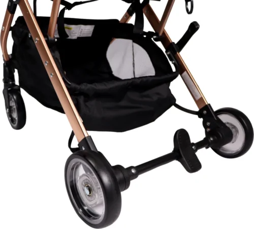 Ding Vivo Wandelwagen - Beige/Rose - Inklapbare Buggy - Inclusief Boodschappenmandje En Zonnekap -Baby Verzorging 1200x1080 1