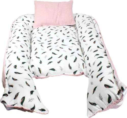 Hibaby Babynest - 90x57cm - Roze Met Printje - Inclusief Kussen -Baby Verzorging 1200x1116 3