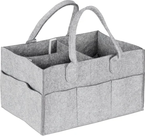 Relaxdays Luiertas Baby - Verzorgingstas Vilt - Organizer Luiers - Uitneembare Schotjes - Lichtgrijs 12 Relaxdays Luiertas Baby - Verzorgingstas Vilt - Organizer Luiers - Uitneembare Schotjes - Lichtgrijs -Baby Verzorging 1200x1123