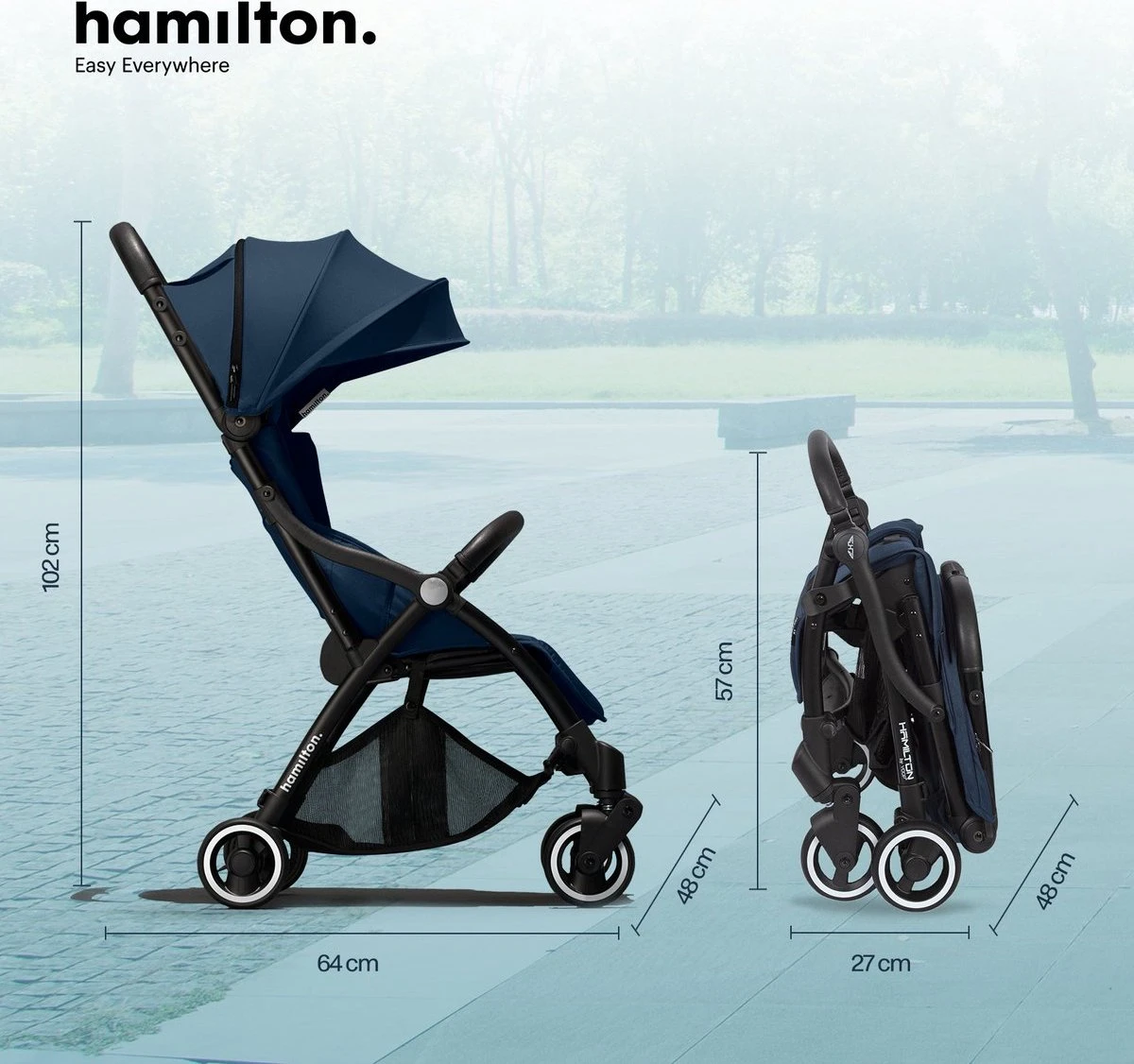 Hamilton by Yoop One Prime X1 Buggy - Premium Stroller met One Hand Folding Technologie - Blauw - Lichte, Verstelbare en Wendbare Kinderwagen met vele Gemakken Hamilton By Yoop One Prime X1 Buggy - Premium Stroller Met One Hand Folding Technologie - Blauw - Lichte, Verstelbare En Wendbare Kinderwagen Met Vele Gemakken -Baby Verzorging 1200x1126 4