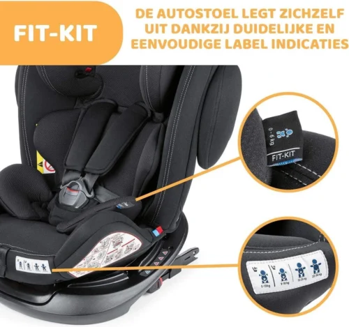 Chicco Autostoel Unico PLUS - Groep 0 1 2 3 - Isofix Bevestiging -Verstelbare Hoofdsteun - Zwart -Baby Verzorging 1200x1126