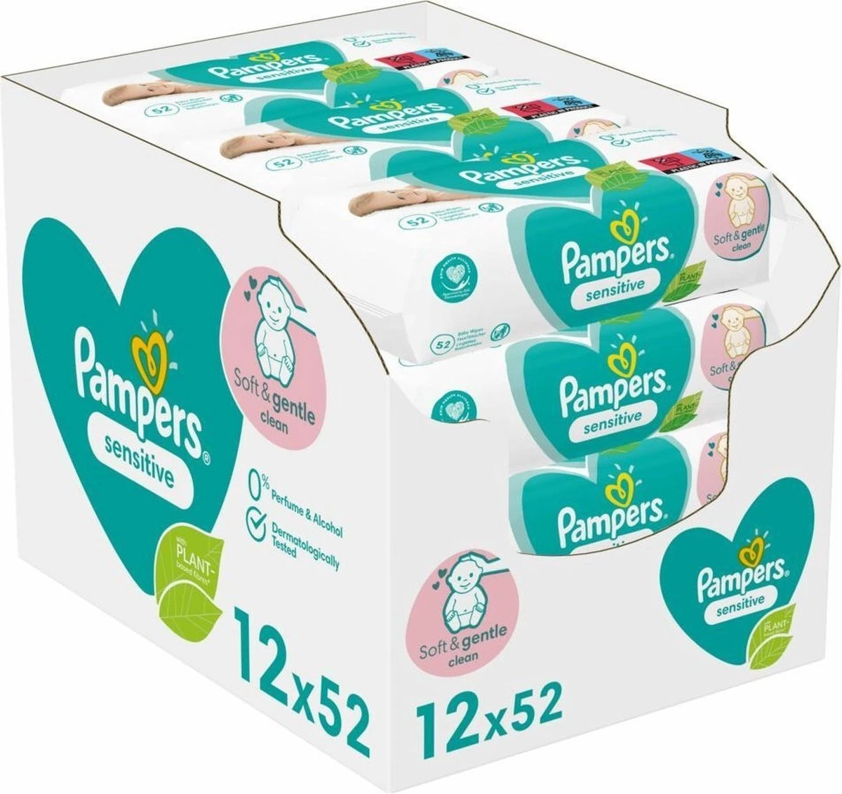 Pampers - Sensitive - Billendoekjes - 1248 doekjes - 24 x 52 Pampers® Pampers - Sensitive - Billendoekjes - 1248 Doekjes - 24 X 52 -Baby Verzorging