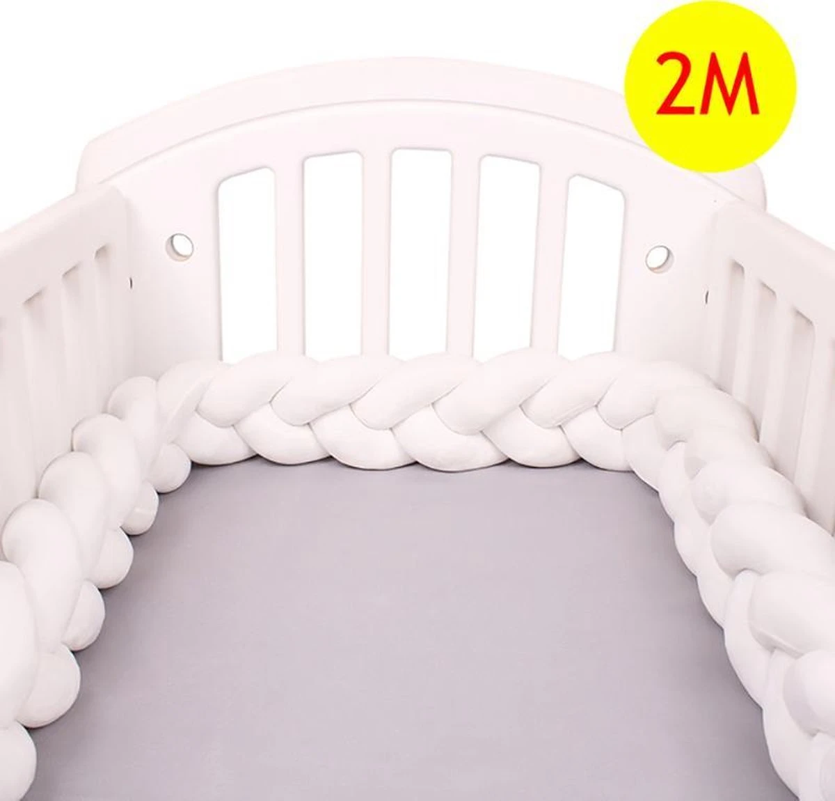 Baby Bed Bumper gevlochten, boxomrander, hoofdbeschermer, bedbumper,boxrand (2 meter) van Baby-slofje.nl Wit Baby Bed Bumper Gevlochten, Boxomrander, Hoofdbeschermer, Bedbumper,boxrand (2 Meter) Van Baby-slofje.nl Wit -Baby Verzorging 1200x1150 18