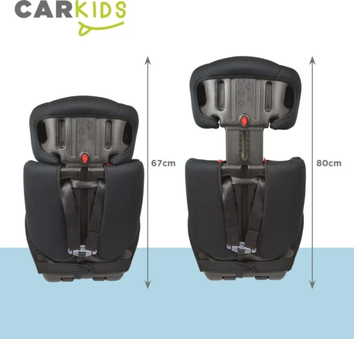 Carkids Verstelbaar Kinderautostoeltje Zwart En Rood | Kinderautostoel Groep 1-2-3 | Kinderen Van 9 Maanden-12 Jaar | 9-36 Kg -Baby Verzorging 1200x1150 3