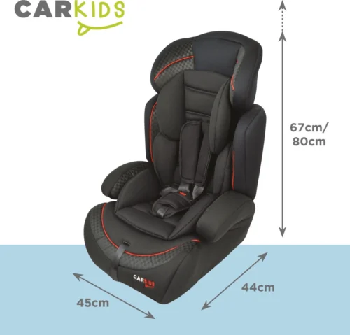 Carkids Verstelbaar Kinderautostoeltje Zwart En Rood | Kinderautostoel Groep 1-2-3 | Kinderen Van 9 Maanden-12 Jaar | 9-36 Kg -Baby Verzorging 1200x1150 4