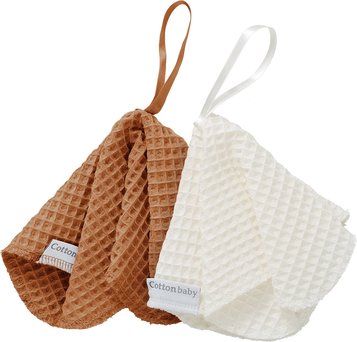 Cottonbaby - Speendoekje - wafel - per set van 2 - roest/room Cottonbaby - Speendoekje - Wafel - Per Set Van 2 - Roest/room -Baby Verzorging 1200x1151 6