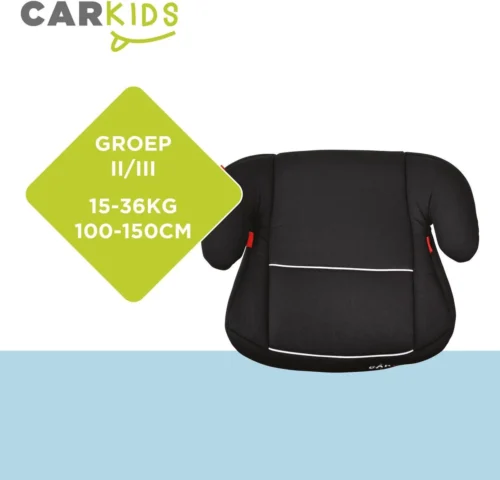 Carkids Auto Zitverhoger Zwart En Wit | Autostoel Groep 2-3 | Kinderen Van 3,5-12 Jaar | 15-36 Kg 6 Carkids Auto Zitverhoger Zwart En Wit | Autostoel Groep 2-3 | Kinderen Van 3,5-12 Jaar | 15-36 Kg -Baby Verzorging 1200x1152 3