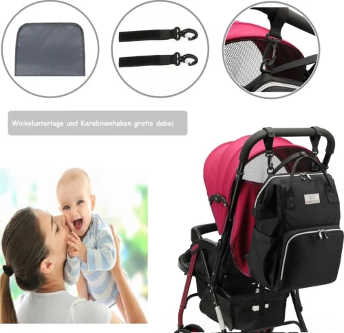 Massi Miliano Luiertas Unisex Zwart (M-22003-6) -Baby Verzorging 1200x1163