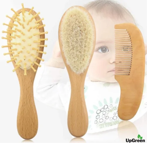 UpGreen® - Baby Verzorgingsset – Baby Borstel – Baby Borstel Set - Kraamcadeau – Baby Manicureset - Baby Verzorgingsproducten – Baby Borstel En Kam – Baby Kam – Baby Borstel Hout – Baby Haarborstel – Baby Borstel Geitenhaar -Baby Verzorging 1200x1167 2