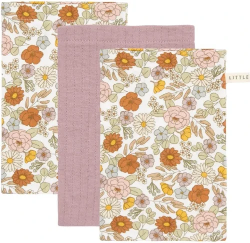 Little Dutch Washandjes Set Vintage Little Flowers / Pure Mauve