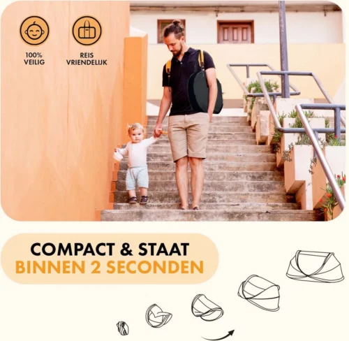 Deryan Peuter Luxe Campingbedje – Inclusief Zelfopblaasbare Matras - Zwart -Baby Verzorging 1200x1170