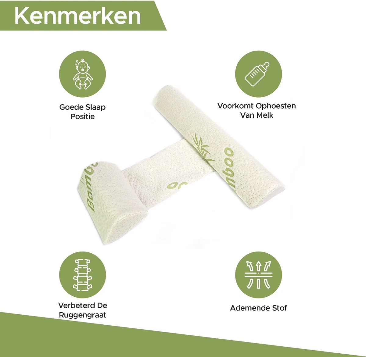 Novalits - Orthopedisch Baby Zijslaapkussen met Traagschuim en Anti-Allergene Bamboe Microvezel Stof om een plat hoofd tegen te gaan - Zijligkussen voor Peuter - Babykussen zijligging - Rolkussen - Steunkussen - Slaapondersteuning Novalits - Orthopedisch Baby Zijslaapkussen Met Traagschuim En Anti-Allergene Bamboe Microvezel Stof Om Een Plat Hoofd Tegen Te Gaan - Zijligkussen Voor Peuter - Babykussen Zijligging - Rolkussen - Steunkussen - Slaapondersteuning -Baby Verzorging 1200x1171 12