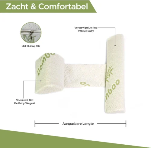 Novalits - Orthopedisch Baby Zijslaapkussen Met Traagschuim En Anti-Allergene Bamboe Microvezel Stof Om Een Plat Hoofd Tegen Te Gaan - Zijligkussen Voor Peuter - Babykussen Zijligging - Rolkussen - Steunkussen - Slaapondersteuning 5 Novalits - Orthopedisch Baby Zijslaapkussen Met Traagschuim En Anti-Allergene Bamboe Microvezel Stof Om Een Plat Hoofd Tegen Te Gaan - Zijligkussen Voor Peuter - Babykussen Zijligging - Rolkussen - Steunkussen - Slaapondersteuning -Baby Verzorging 1200x1171 14