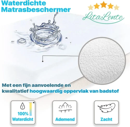 2x LitaLente Matrasbeschermer Waterdicht Babybedje 60x120 Cm - Ledikant Molton 60x120 - Baby Matrasbeschermer 60x120cm - Waterdicht En Ademend Huismijtwerend Matrasvernieuwer Matrashoes - Hoeslakenbadstof - Antibacteriëel - Rondom Elastiek 9 2x LitaLente Matrasbeschermer Waterdicht Babybedje 60x120 Cm - Ledikant Molton 60x120 - Baby Matrasbeschermer 60x120cm - Waterdicht En Ademend Huismijtwerend Matrasvernieuwer Matrashoes - Hoeslakenbadstof - Antibacteriëel - Rondom Elastiek -Baby Verzorging 1200x1174 9