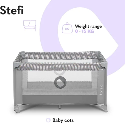 Lionelo Stefi - Campingbedje - 125x65cm - Tot 15kg - Transporttas -Baby Verzorging 1200x1177 2