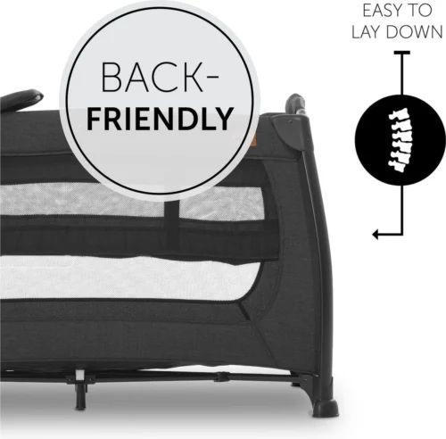 Hauck Play N Relax Center Campingbedje - Zwart 12 Hauck Play N Relax Center Campingbedje - Zwart -Baby Verzorging 1200x1181 3