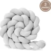 Bedbumper - Bedomrander - Bedbumper Ledikant - Bedbumper Gevlochten - Boxomrander - Babykamer Accessoires - 3 Meter - Katoen - Grijs 1 Bedbumper - Bedomrander - Bedbumper Ledikant - Bedbumper Gevlochten - Boxomrander - Babykamer Accessoires - 3 Meter - Katoen - Grijs -Baby Verzorging 1200x1184 3