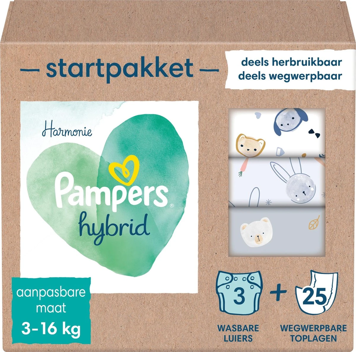 Pampers Harmonie Hybrid - Startpakket - Wasbare Luiers Voor Baby’s Pampers® Pampers Harmonie Hybrid - Startpakket - Wasbare Luiers Voor Baby’s -Baby Verzorging 1200x1187 2