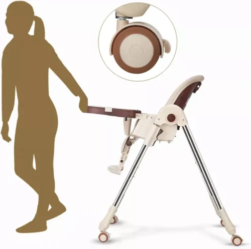 Tissy® 2 In 1 Eetstoel / Kinderstoel – Roze/Wit – Inklapbare Eetstoel Met Speeltafel -Baby Verzorging 1200x1192 4