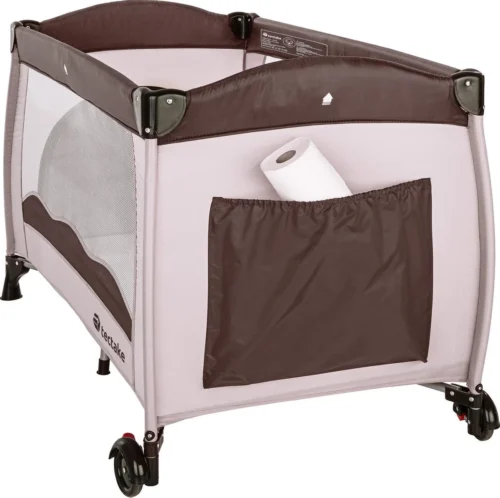 TecTake - Kinder Reisbed Babybed - Beige / Bruin - 402417 - 126x65x80 Cm Met Draagtas -Baby Verzorging 1200x1194 1