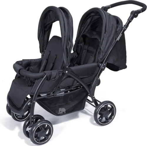 Deryan Luxe Elena Dubbele Buggy- Duo Buggy – Tandem Buggy – Compact En Lichtgewicht -Baby Verzorging 1200x1194 2