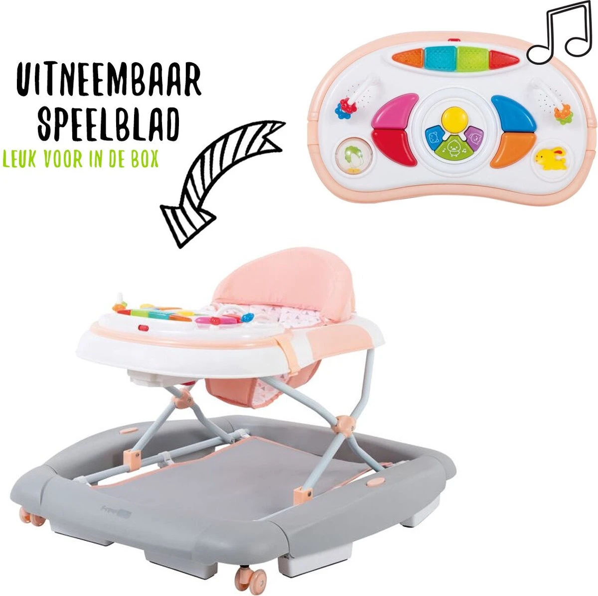 Loopstoel FreeOn Happy Piano Roze (incl. Schommelfunctie) Loopstoel FreeOn Happy Piano Roze (incl. Schommelfunctie) -Baby Verzorging 1200x1196 6