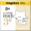 Etos Woezel & Pip Luiers - Midi - Maat 3 - 4 Tot 9kg - 120 Stuks (3x40) -Baby Verzorging 1200x1197 14