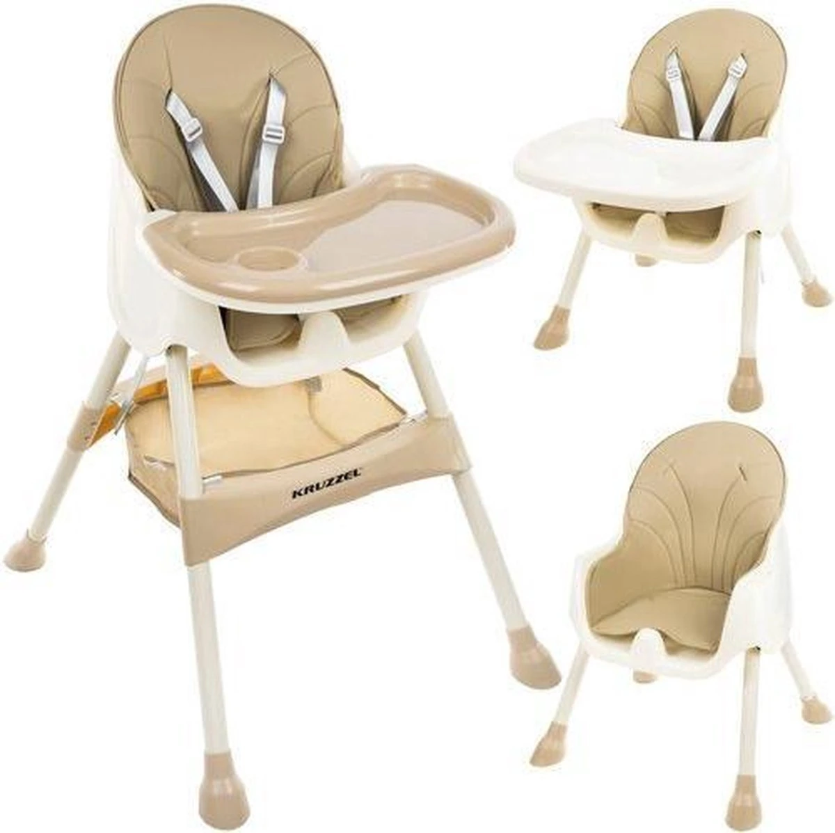 Kinderstoel 3 in 1 - 5 punts veiligheidsgordel - Beige Kinderstoel 3 In 1 - 5 Punts Veiligheidsgordel - Beige -Baby Verzorging 1200x1197 17