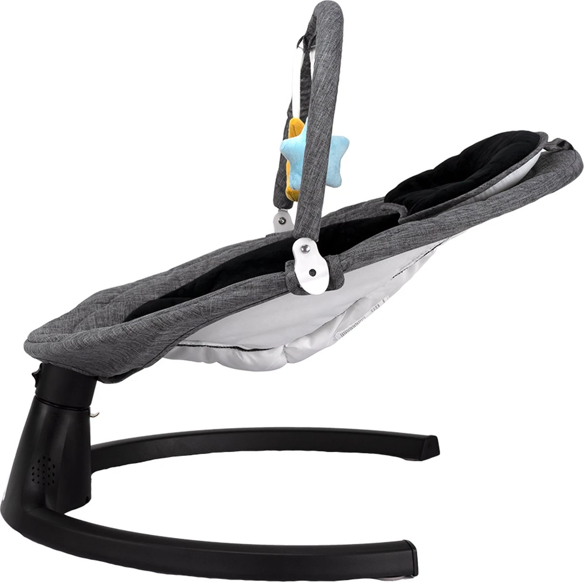 Wipstoel Novi Baby® Nola Swing Black/Grey Wipstoel Novi Baby® Nola Swing Black/Grey -Baby Verzorging 1200x1197 18