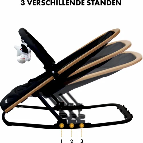 Deryan Rocker Wipstoel - Luxe 2-in-1 - Zwart -Baby Verzorging 1200x1198 36