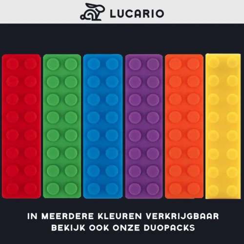 Bijtketting - Kauwketting | Bouwblokje Patroon Oranje -Baby Verzorging 1200x1199