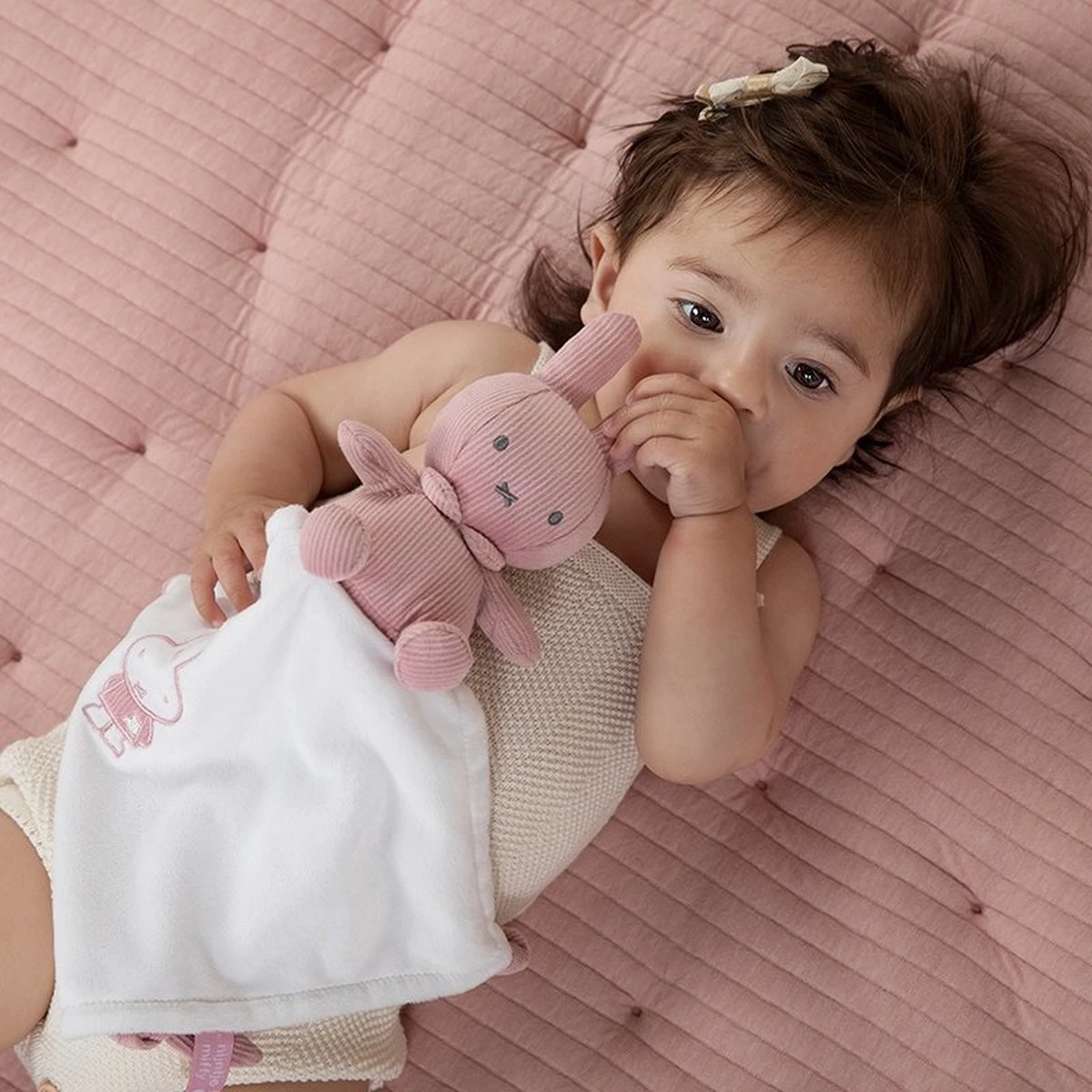 Tiamo Collection Knuffeldoekje nijntje - pink baby rib Tiamo Collection Knuffeldoekje Nijntje - Pink Baby Rib -Baby Verzorging 1200x1200 106