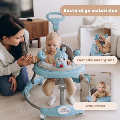 Young Star® Loopstoel - Baby Loopwagen – Loopstoeltje Baby - Looptrainer - Leren Lopen - Inclusief Voetenmat En Steel - Babywalker 3 Young Star® Loopstoel - Baby Loopwagen – Loopstoeltje Baby - Looptrainer - Leren Lopen - Inclusief Voetenmat En Steel - Babywalker -Baby Verzorging 1200x1200 1132