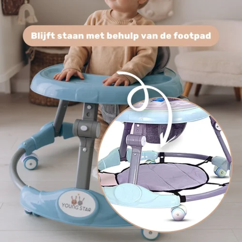 Young Star® Loopstoel - Baby Loopwagen – Loopstoeltje Baby - Looptrainer - Leren Lopen - Inclusief Voetenmat En Steel - Babywalker 7 Young Star® Loopstoel - Baby Loopwagen – Loopstoeltje Baby - Looptrainer - Leren Lopen - Inclusief Voetenmat En Steel - Babywalker -Baby Verzorging 1200x1200 1135
