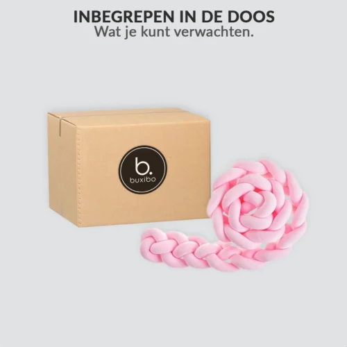 Buxibo Baby Bed Bumper - Baby Veiligheid/Hoofdbescherming/Bedbescherming - Multifunctionele Voedingskussen/Bedomrande/Boxomrander - 200CM - Roze 9 Buxibo Baby Bed Bumper - Baby Veiligheid/Hoofdbescherming/Bedbescherming - Multifunctionele Voedingskussen/Bedomrande/Boxomrander - 200CM - Roze -Baby Verzorging 1200x1200 1313