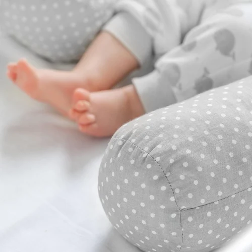Fillikid Bedbumper 190 X 9 Cm Bedomrander Ledikant - Grijs Wit Stippen -Baby Verzorging 1200x1200 1334