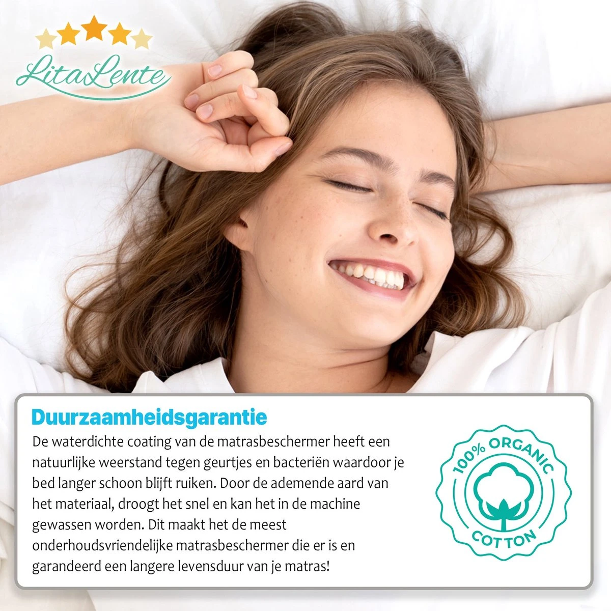 2x LitaLente Matrasbeschermer Waterdicht Babybedje 60x120 cm - Ledikant Molton 60x120 - Baby Matrasbeschermer 60x120cm - Waterdicht en ademend huismijtwerend matrasvernieuwer matrashoes - Hoeslakenbadstof - Antibacteriëel - Rondom Elastiek 2x LitaLente Matrasbeschermer Waterdicht Babybedje 60x120 Cm - Ledikant Molton 60x120 - Baby Matrasbeschermer 60x120cm - Waterdicht En Ademend Huismijtwerend Matrasvernieuwer Matrashoes - Hoeslakenbadstof - Antibacteriëel - Rondom Elastiek -Baby Verzorging 1200x1200 1381