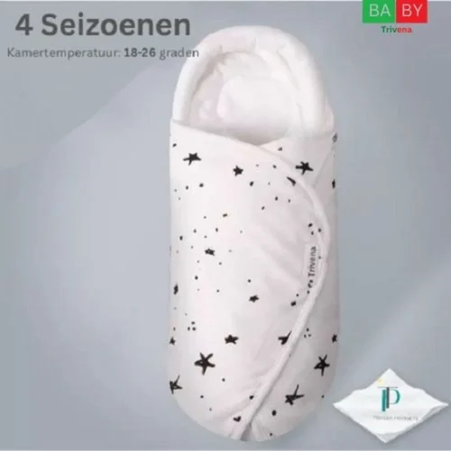 Trivena - Inbakerslaapzak - Baby Slaapzak -100% Katoen - 2-6 Maanden - Nieuw