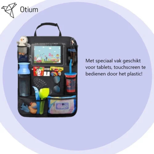 Luxe Autostoel Organizer - Met Tablet Of IPad Vak - Organizer Voor In De Auto - Kind - Kids - Geschikt Voor IPad Of Tablet - Nieuw! - Vakantie - 10 Vakken - Voor Kinderen - Car Organizer - 2021 Uitvoering! Auto Organizer - Nieuw! -Baby Verzorging 1200x1200 146