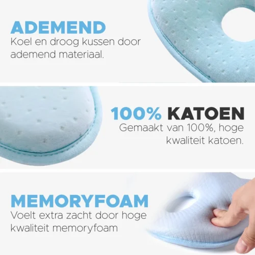 Baby Kussen Plat Hoofd - Slaapondersteuning Hoofdkussen - 0-12 Maanden - Orthopedisch - Inclusief E-book & Bestekset - Kraampakket - Kraamcadeau - Blauw 8 Baby Kussen Plat Hoofd - Slaapondersteuning Hoofdkussen - 0-12 Maanden - Orthopedisch - Inclusief E-book & Bestekset - Kraampakket - Kraamcadeau - Blauw -Baby Verzorging 1200x1200 1472
