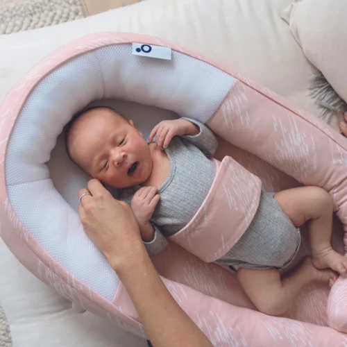 Doomoo Cocoon - Babynestje - Organisch Katoen - 74 X 46 Cm - Misty Pink -Baby Verzorging 1200x1200 1489