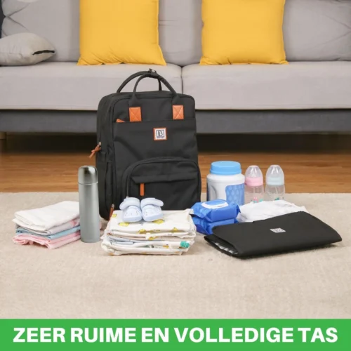 Brisby Slijtvaste Luiertas – Verzorgingstas – Met Buggymontage - Zwart 9 Brisby Slijtvaste Luiertas – Verzorgingstas – Met Buggymontage - Zwart -Baby Verzorging 1200x1200 169