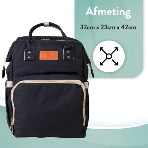 Luiertas Rugzak - Monx Luiertas Verzorgingstas Met Uitklapbaar Babybedje - Overzichtelijke Luierrugzak Extra Buggy En Kinderwagen Haken Inclusief Geïsoleerde Flessenhouder - Zwart 4 Luiertas Rugzak - Monx Luiertas Verzorgingstas Met Uitklapbaar Babybedje - Overzichtelijke Luierrugzak Extra Buggy En Kinderwagen Haken Inclusief Geïsoleerde Flessenhouder - Zwart -Baby Verzorging 1200x1200 305