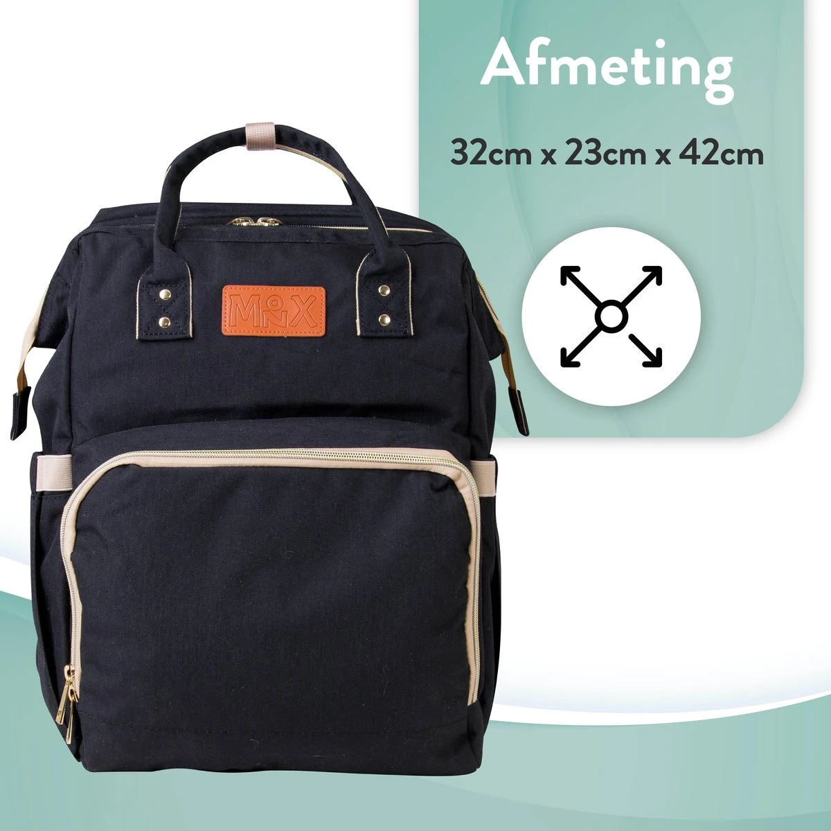 Luiertas rugzak - Monx Luiertas verzorgingstas met uitklapbaar babybedje - Overzichtelijke luierrugzak extra buggy en kinderwagen haken inclusief geïsoleerde flessenhouder - Zwart Luiertas Rugzak - Monx Luiertas Verzorgingstas Met Uitklapbaar Babybedje - Overzichtelijke Luierrugzak Extra Buggy En Kinderwagen Haken Inclusief Geïsoleerde Flessenhouder - Zwart -Baby Verzorging 1200x1200 305